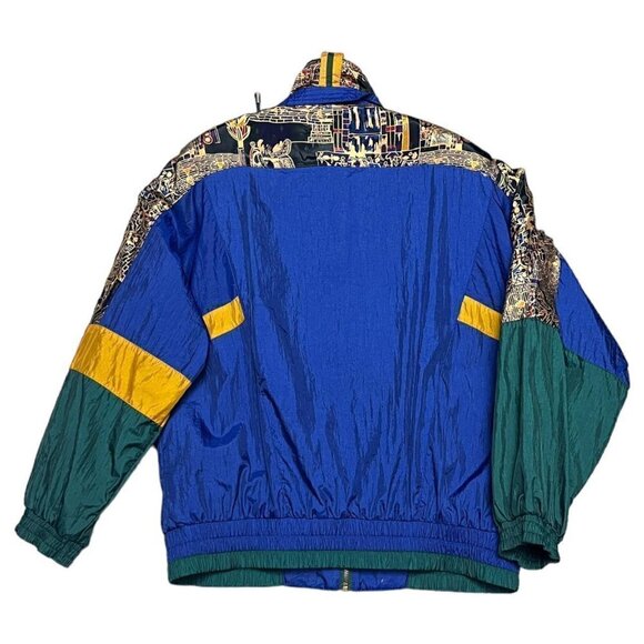 VINTAGE 90s River Edge Retro Light Windbreaker Jacket - Medium - Picture 6 of 6
